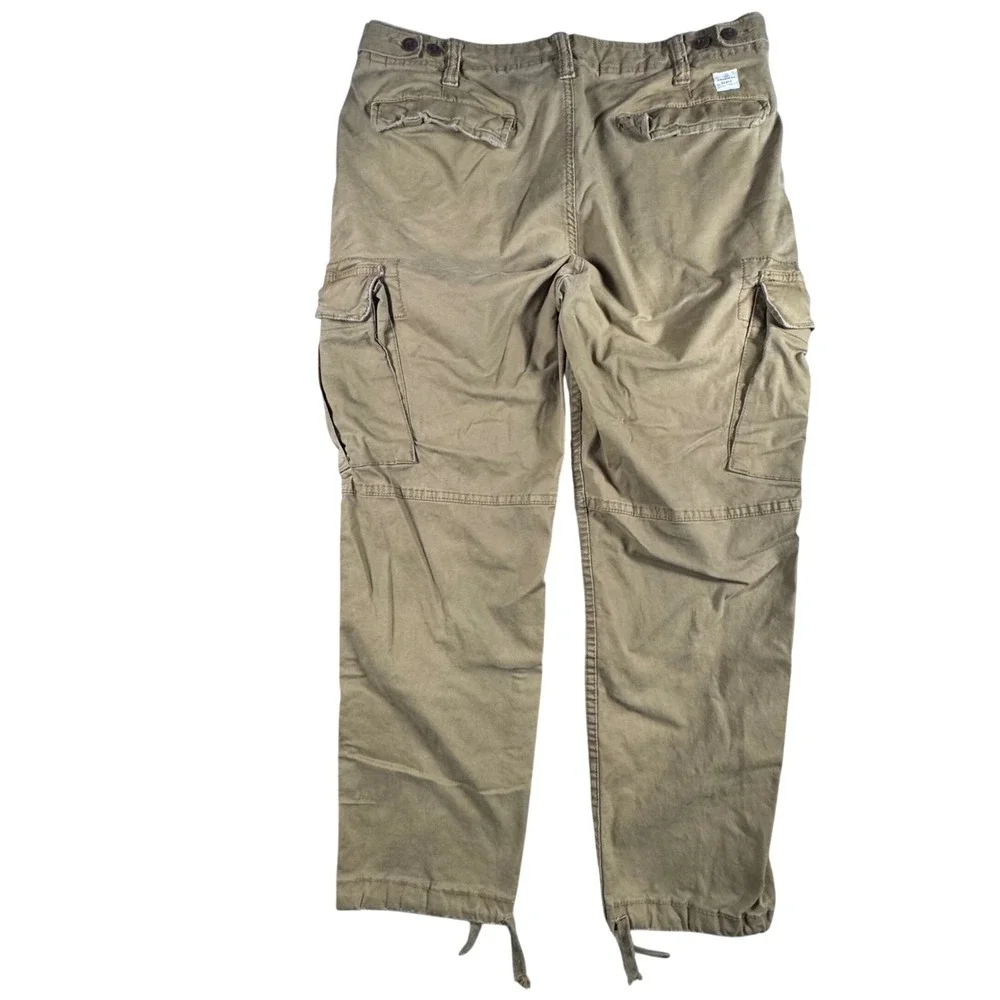 American Eagle Cargo Pants Mens 34x30 Olive Green Flex Straight Utility Gorpcore